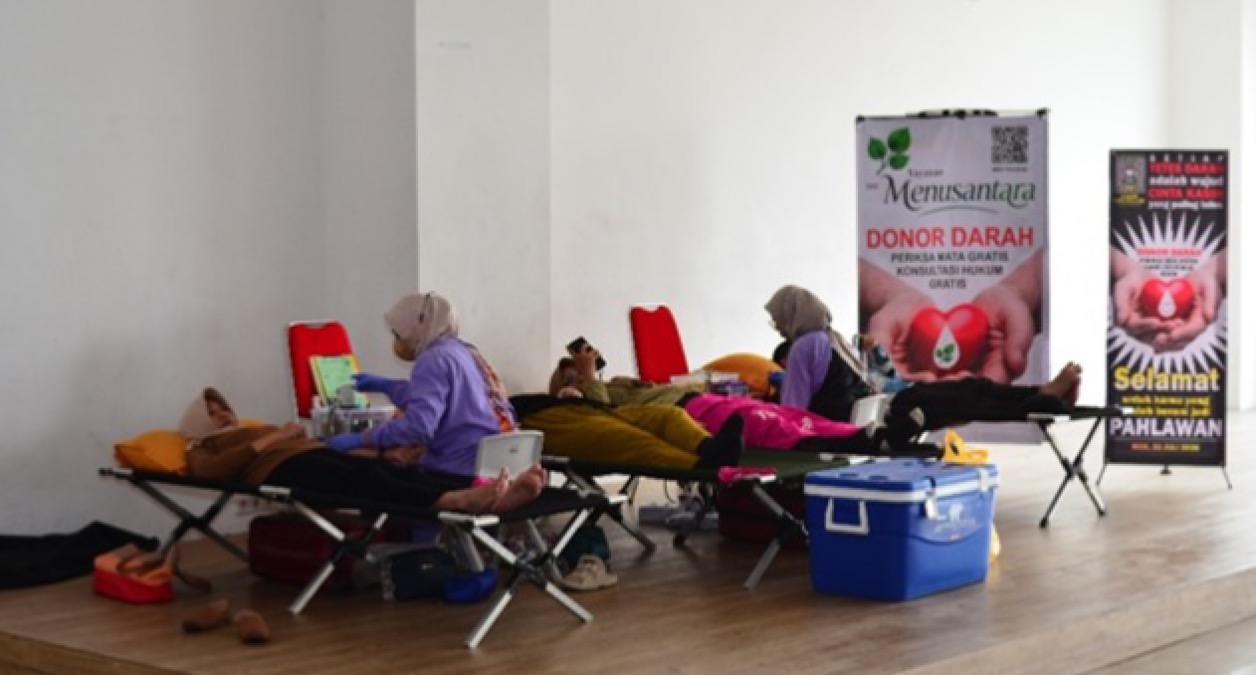 Foto: Spirit “Memayu Nusantara” Warnai Giat Donor Darah Yayasan Tm Menusantara dan PMI Kota Malang
